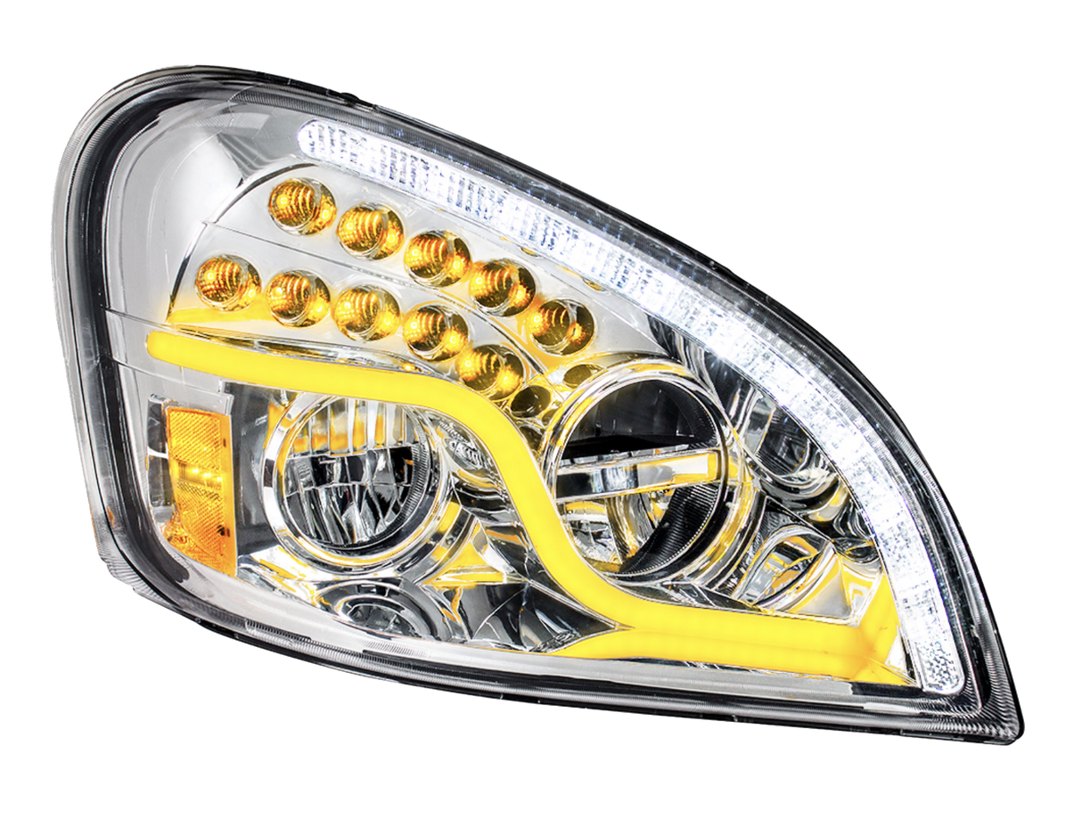 Freightliner Cascadia (2008-2017) - LED Headlight With DRL & LED Turn Signal