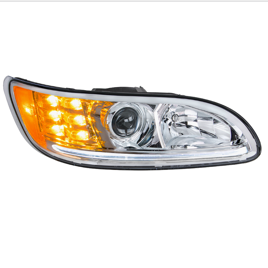 Peterbilt 382/384/386/387 - Projection Headlight With LED Position Light & LED Turn Signal