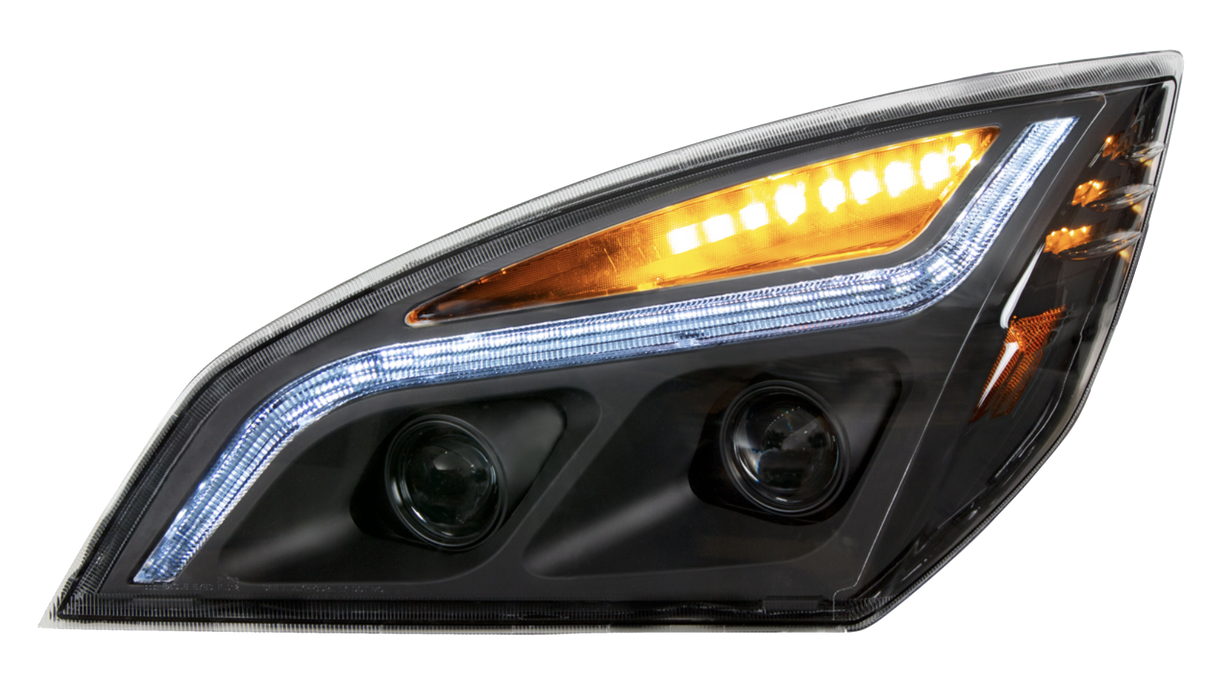 Freightliner Cascadia (2018-2024) - LED Projection Headlight With Position Light & LED Turn Signal