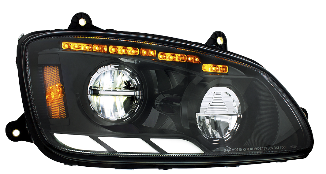 Kenworth T660 (2008-2017) - Full LED Headlight With Sequential Turn Signal & Position Light Bars