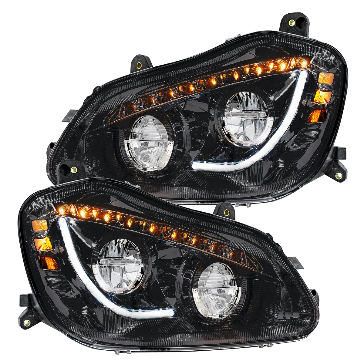 Kenworth T680 (2013-2021) - High Power 45 LED Headlight With Sequential Turn Signal
