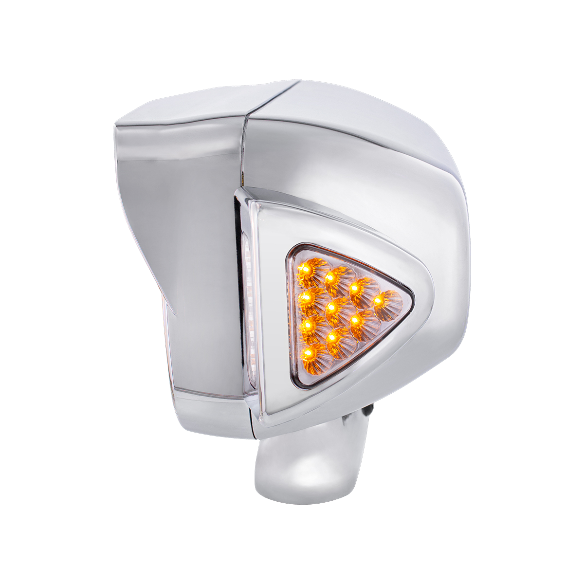 Peterbilt 379 - 10 High Power LED Projection Headlight Assembly With Mounting Arm & Turn Signal Side Pod