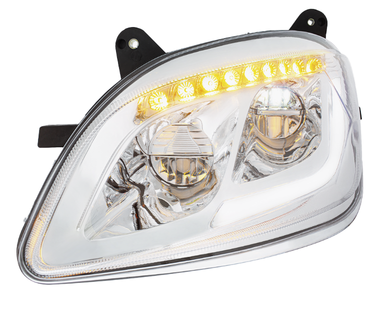 Peterbilt 587 (2010-2016) Peterbilt 579 (2012-2021) - LED Headlight With Sequential LED Turn Signal
