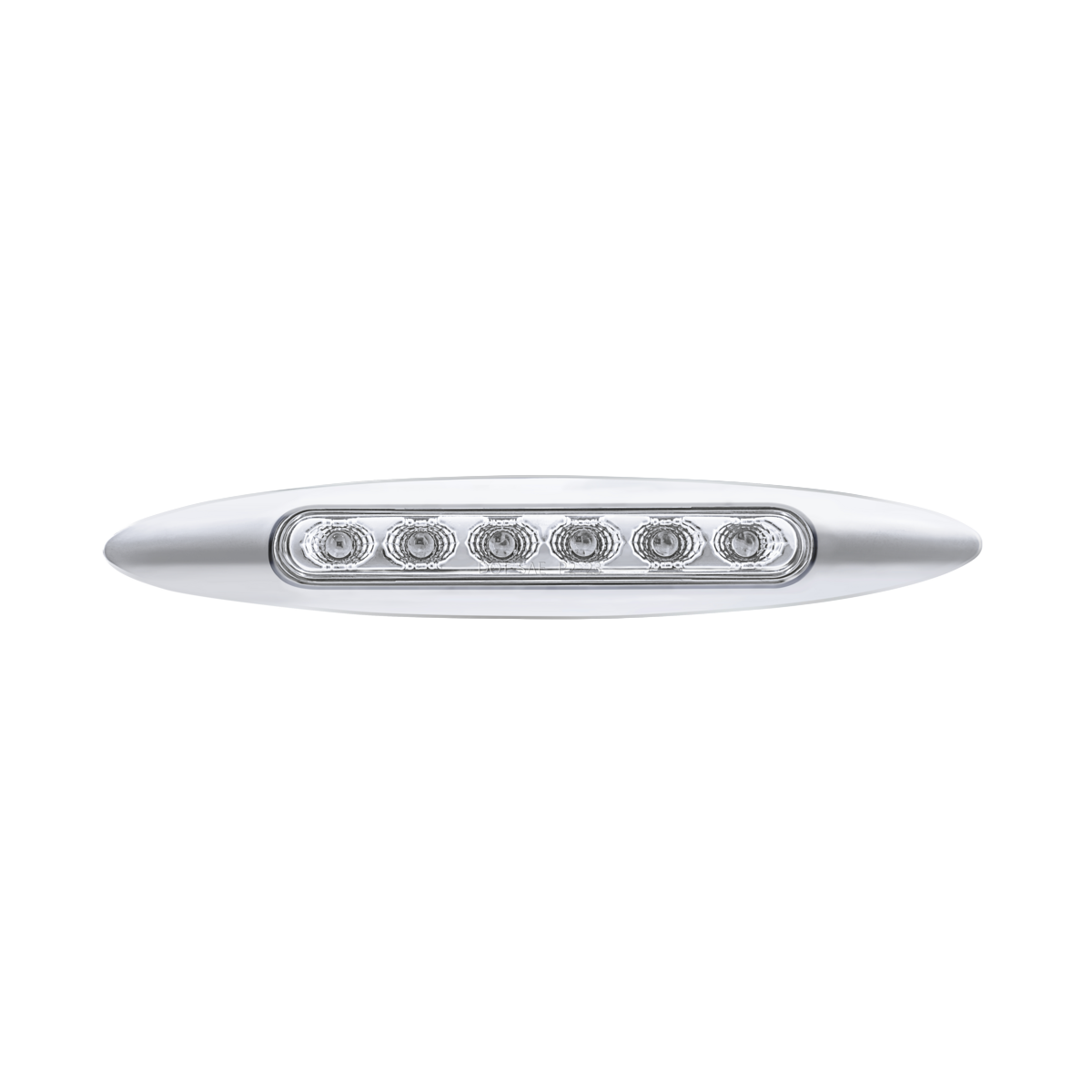 6" Dual Function Double Fury 6 LED Marker Light With Chrome Bezel