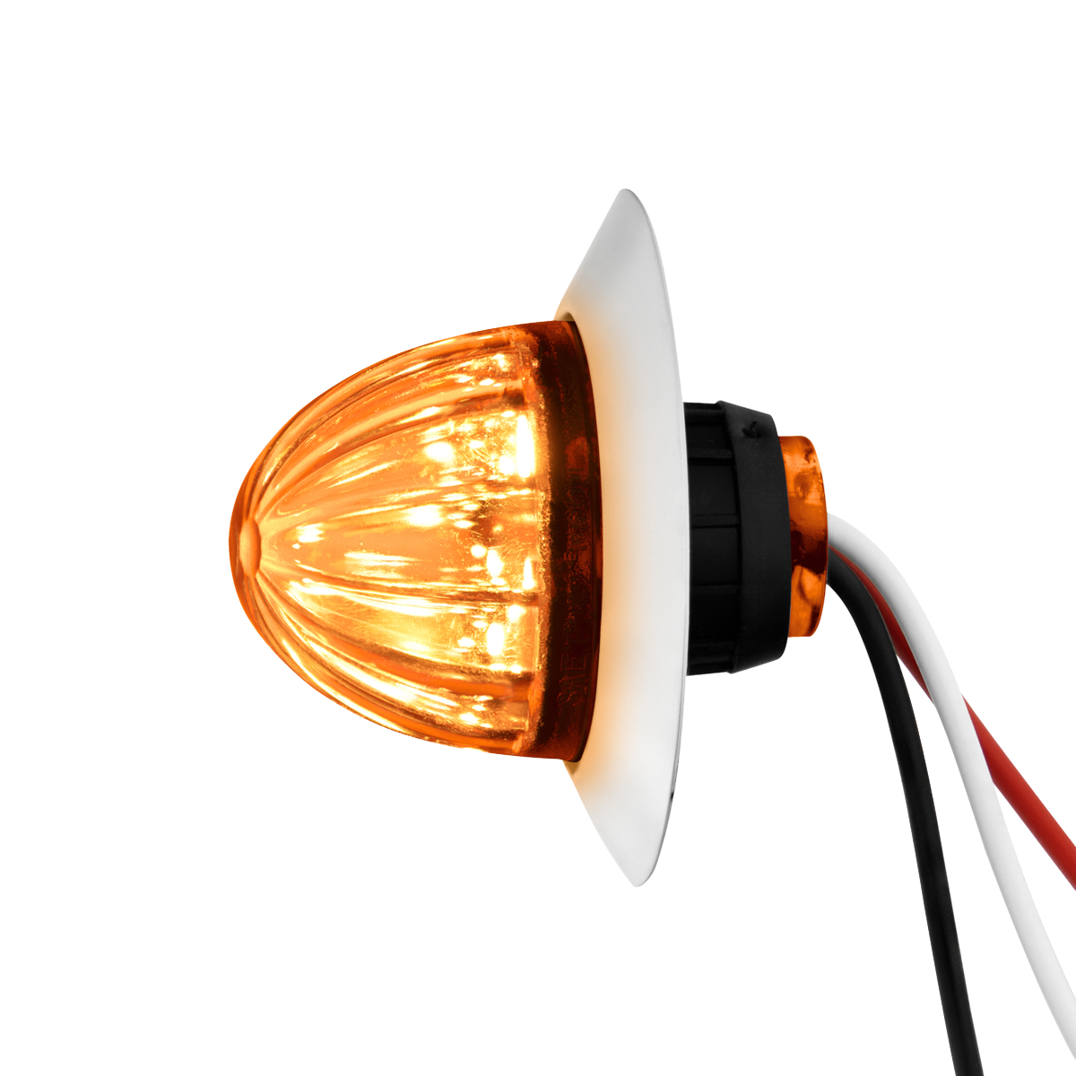 1-1/4 Inch Watermelon Light With Stainless Steel Bezel, 6 LED Dual Function