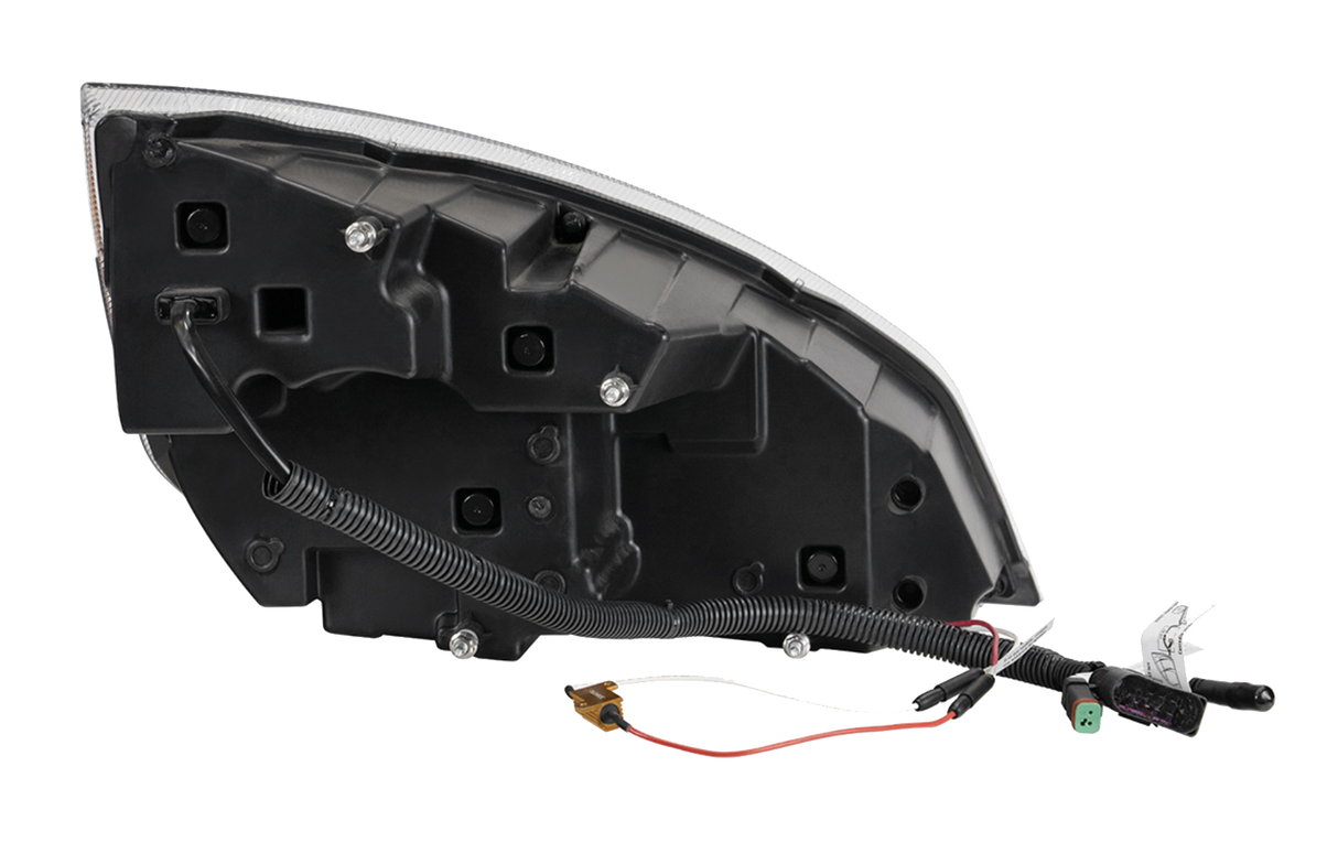 Freightliner Cascadia 2018-2024 - Quad LED Headlight With DRL & Seq. Signal