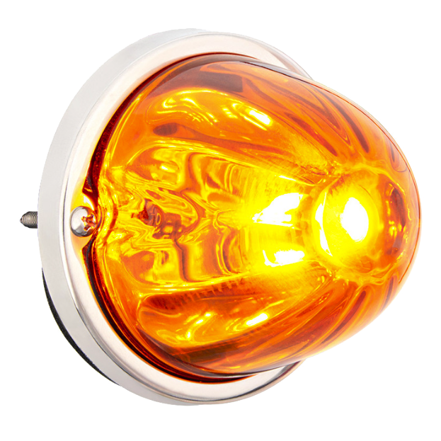 3 Inch Watermelon Light With GLASS LENS, 18 LED Bulb, Flush Mount Kit