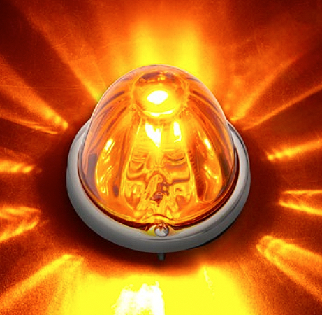 3 Inch Watermelon Light With GLASS LENS, 18 LED Bulb, Flush Mount Kit