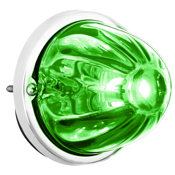 3 Inch Watermelon Light With GLASS LENS, 18 LED Bulb, Flush Mount Kit