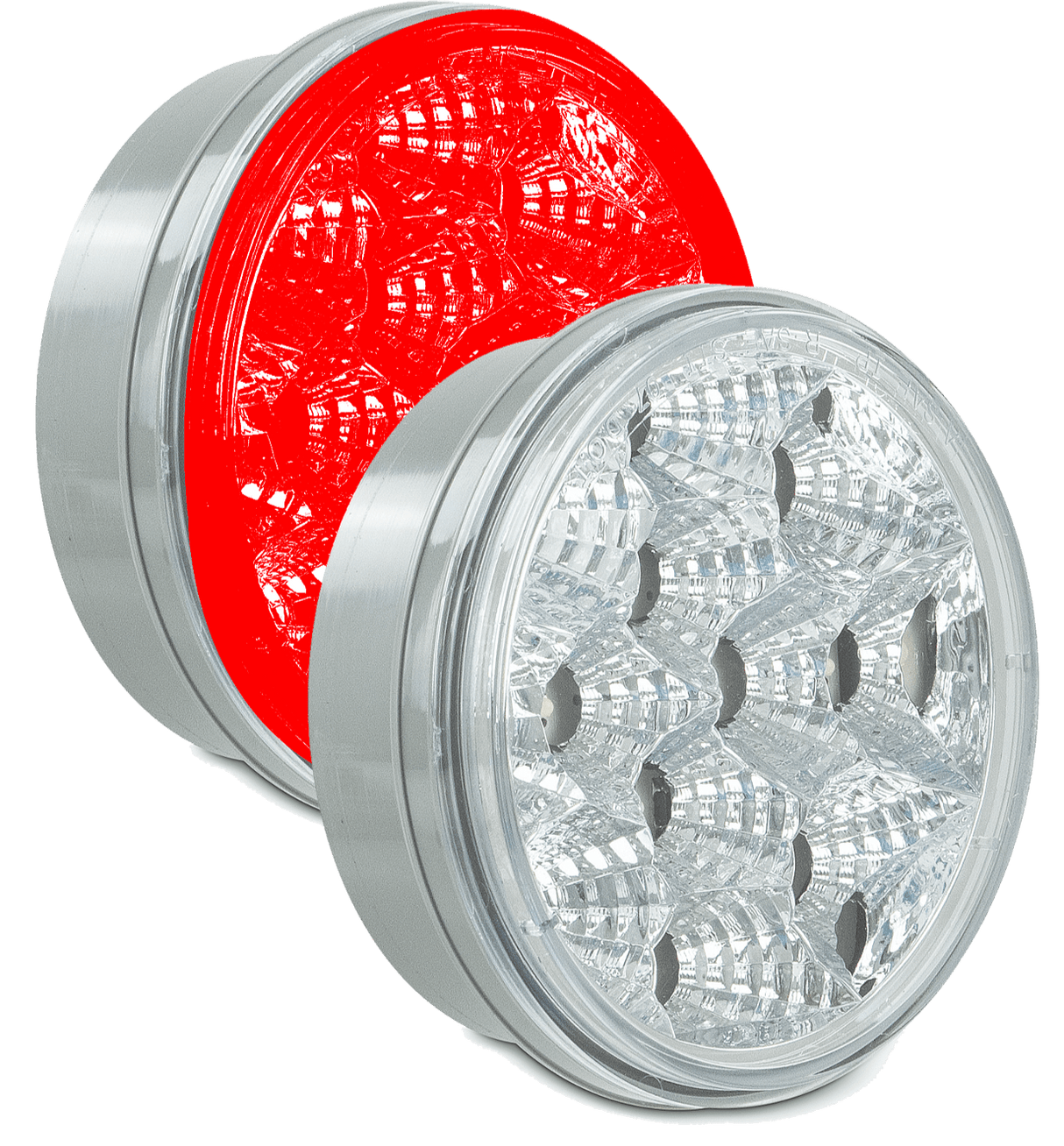 4 Inch Round STT Spyder Lights With 12 LEDs - HD Truck Source