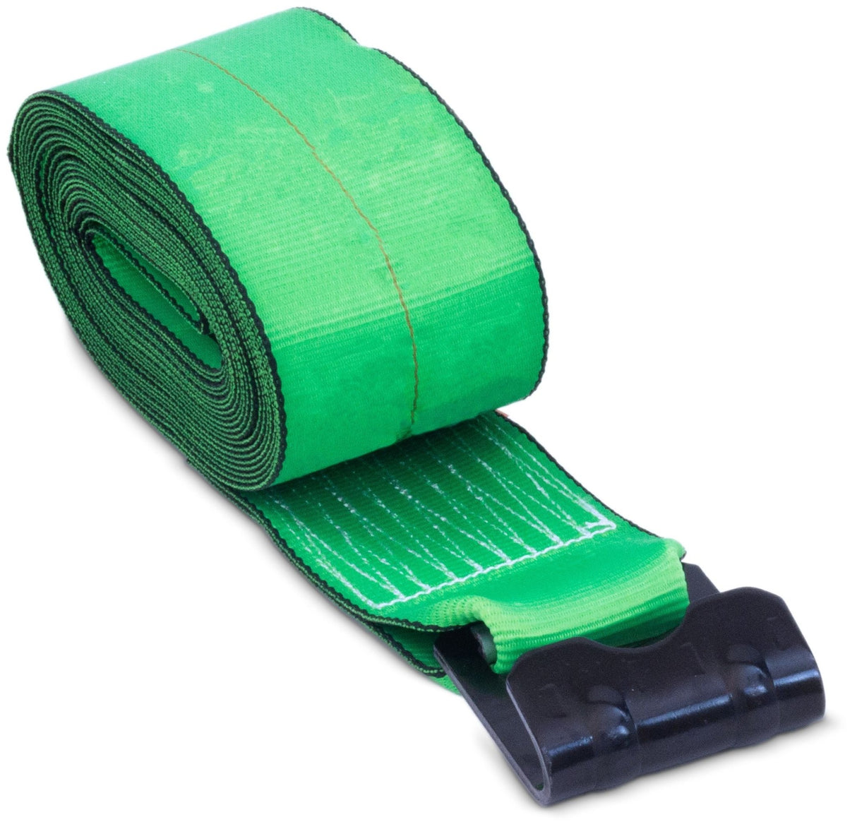 4 Inch x 30 Foot Winch Strap w/Flat Hook - Green - HD Truck Source