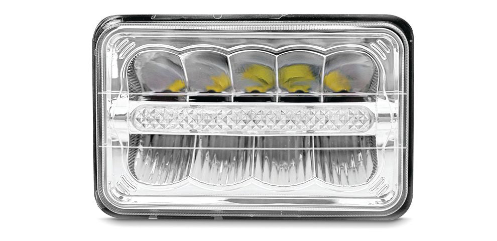 4 x 6 Inches Led Headlight with Daytime Running Light - HD Truck Source