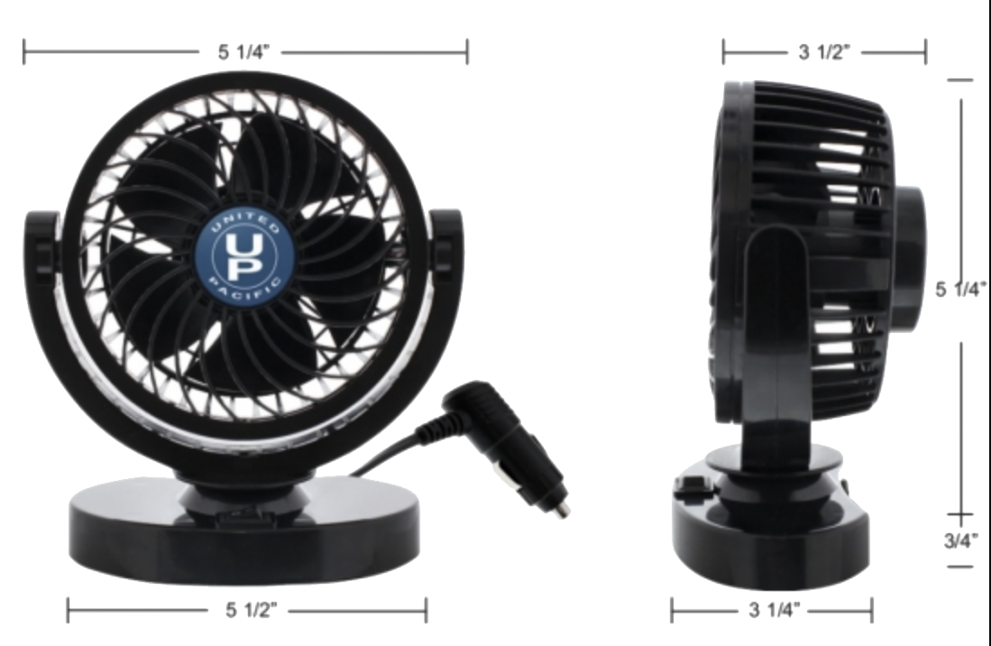 12V Mini Cooling Turbo Fan