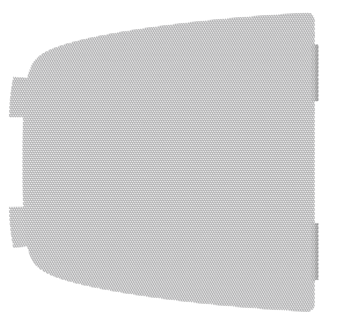 Freightliner Century (2003-2008), & Columbia (2007-2014) - Chrome Door Speaker Mesh Cover