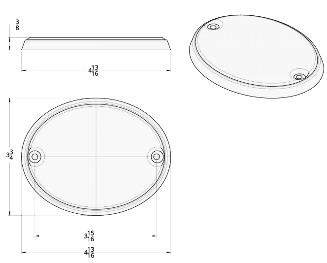 Kenworth W900L/T600 (1993-2005) And T800 (1986-2005) - Chrome CB Radio Speaker Cover (Pair)