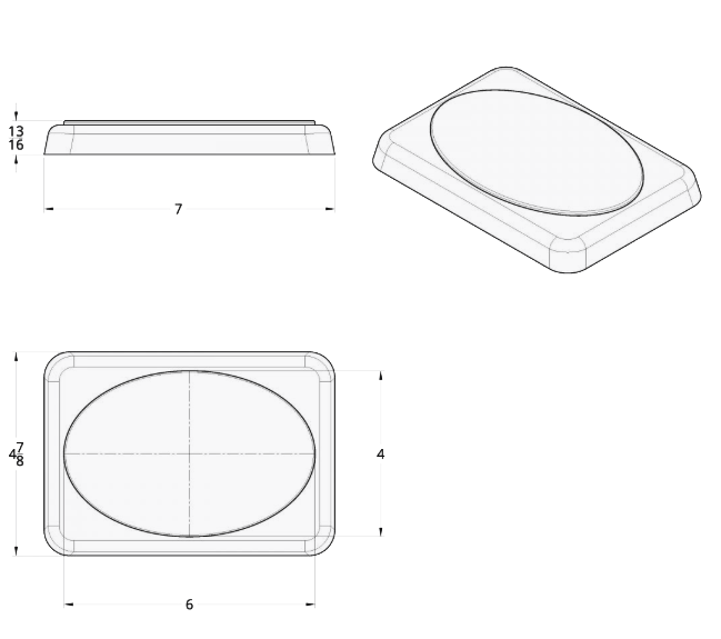 Peterbilt - Chrome 7" X 4-7/8" Speaker Cover (Pack of 2)