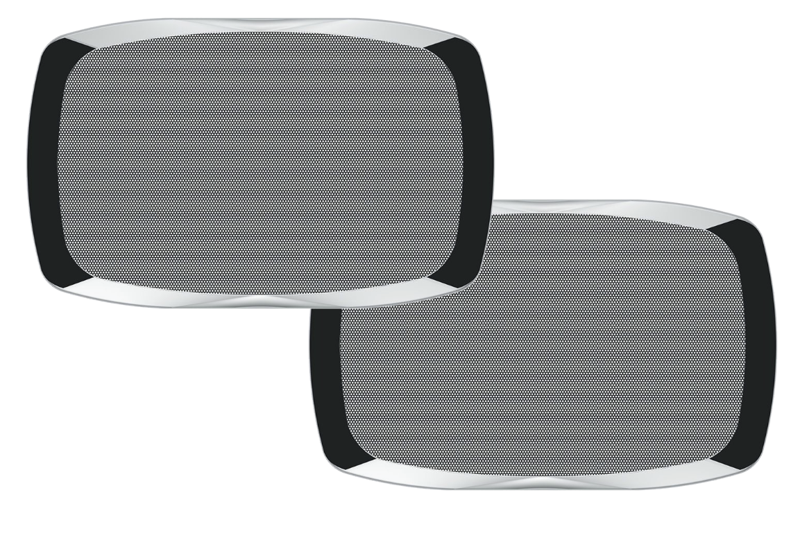 Peterbilt - Chrome Rectangular Speaker Cover (Pair)
