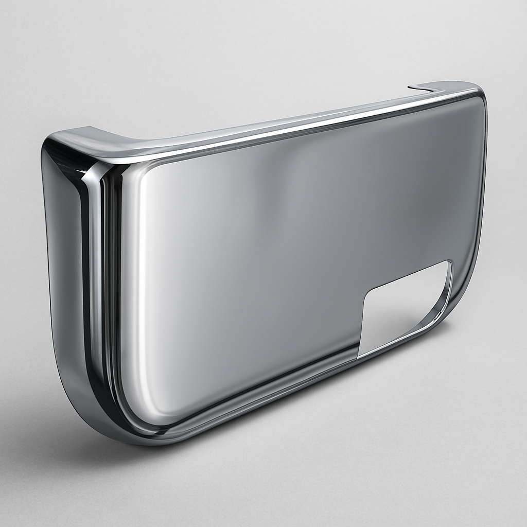 Peterbilt (2006+) - Polished Stainless Steel Passenger Door Pocket Cover