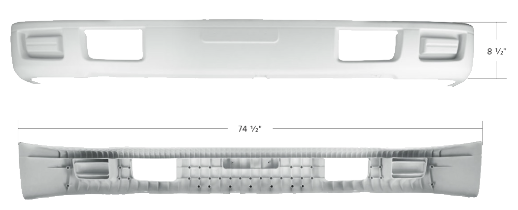 Isuzu NPR (ELF 400/500/600) 2007-2025 - White Bumper