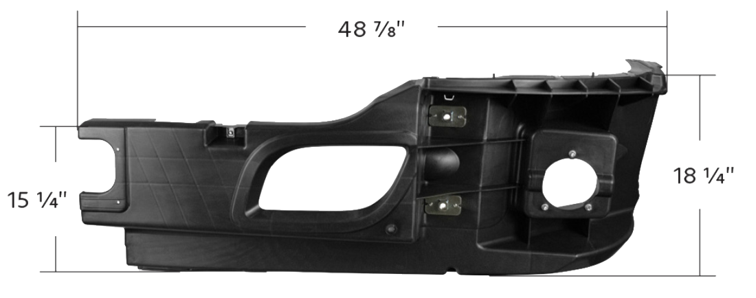 Kenworth T-680 (2013-2021) - Replacement Bumper Reinforcements
