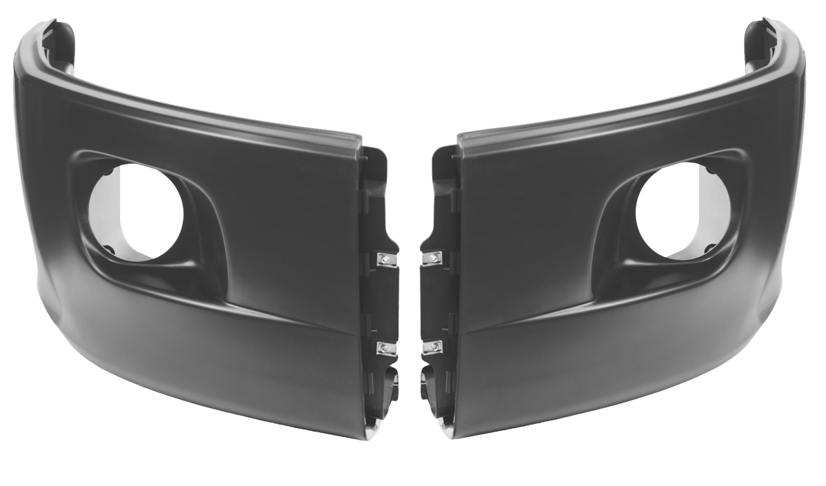 Peterbilt 579 (2012-2021) - Bumper End With Fog Light Hole