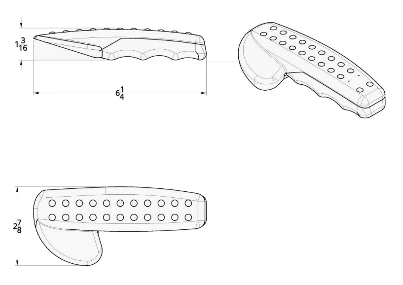 Freightliner Cascadia (2008-2017) - Chrome Interior Door Handle Cover (Pair)