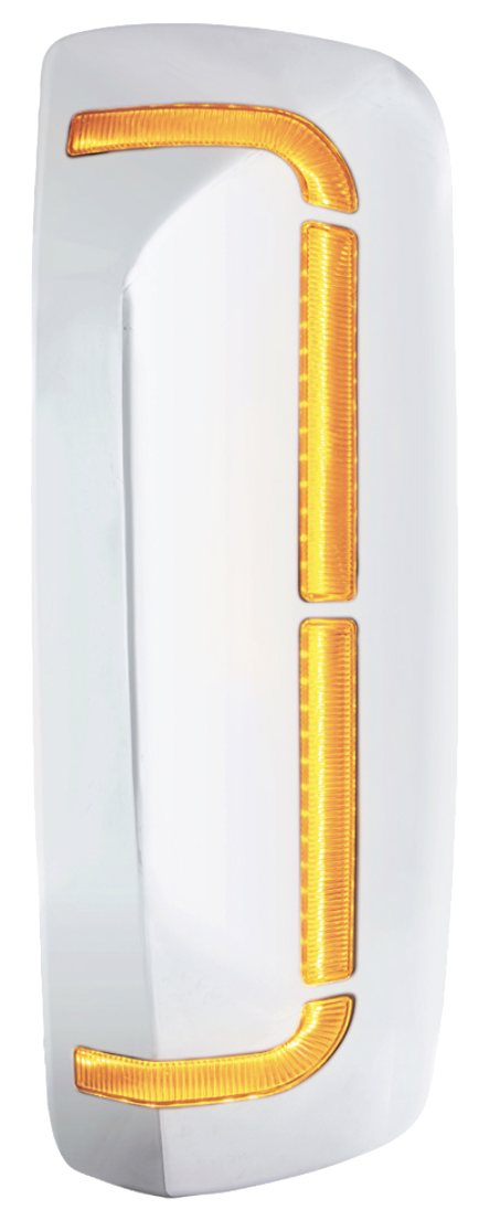 Volvo VNL - 59 LED Chrome Mirror Cover With Sequential LED