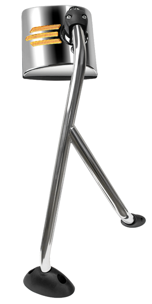 International Prostar - Stainless Steel Hood Mirror Assembly With Sequential LED Turn Signal