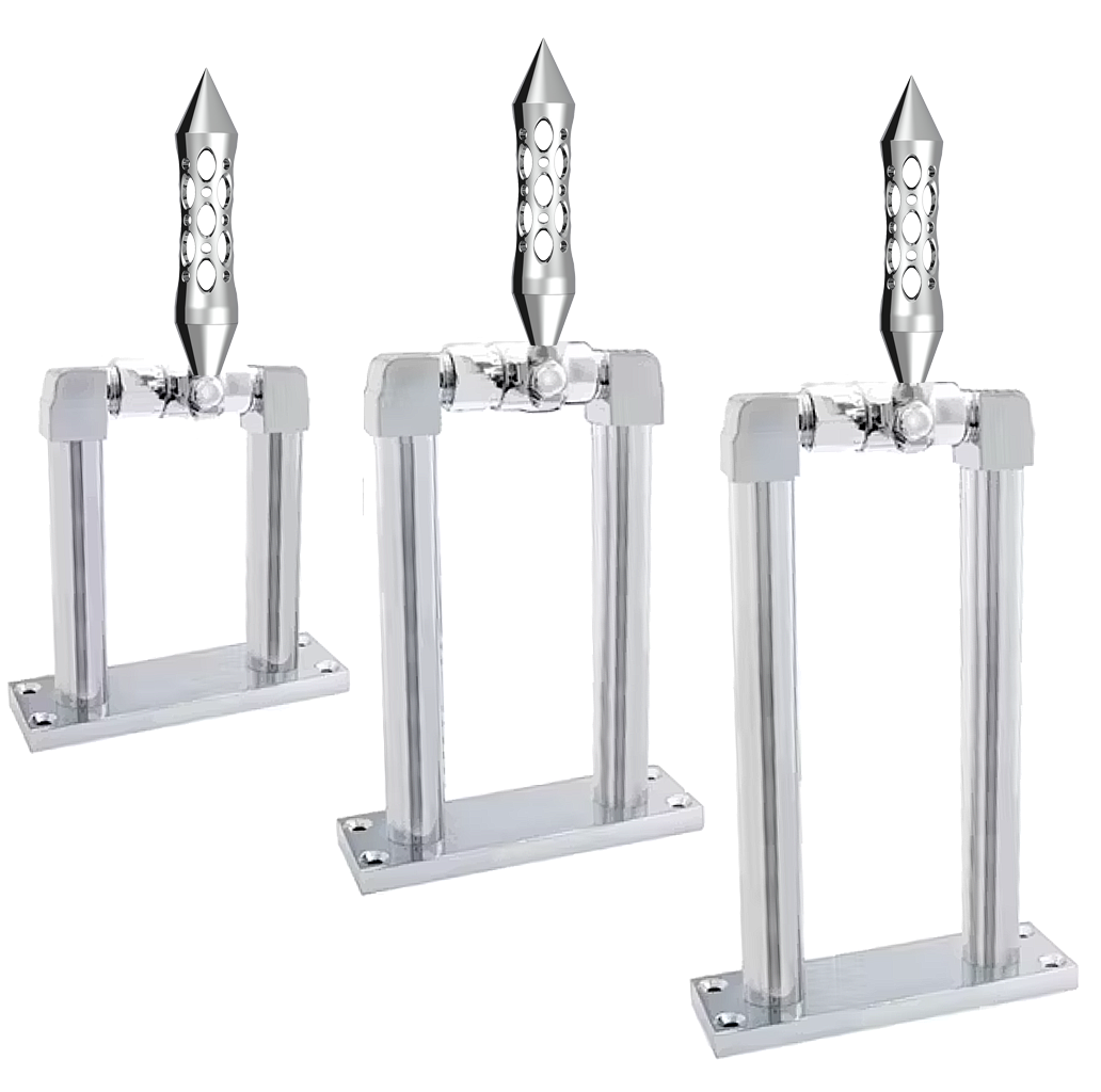 Air Valve Lever and Stand Set Chrome - Daytona