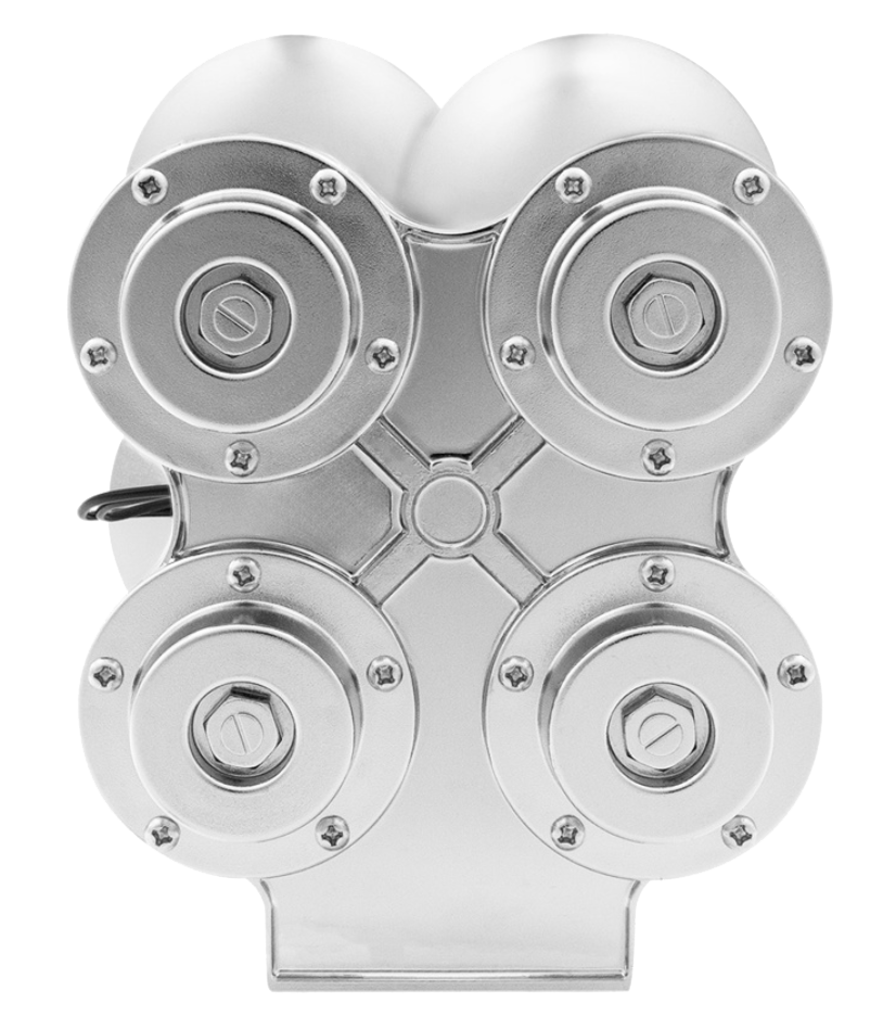 4 Trumpet Chrome Mini Train Horn