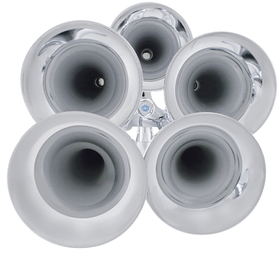 5 Trumpet Chrome Train Horn