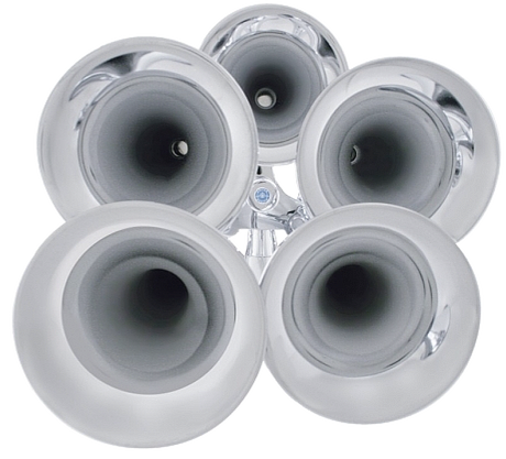 5 Trumpet Chrome Train Horn