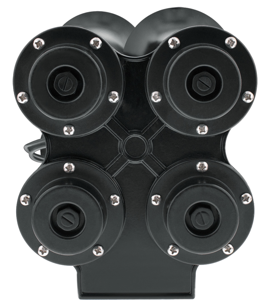 4 Trumpet Black Mini Train Horn