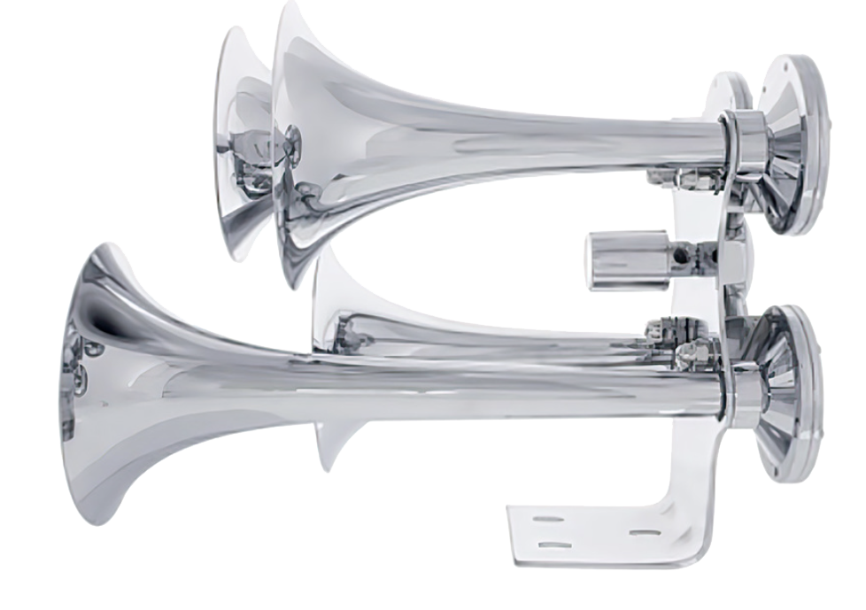 4 Trumpet Chrome Train Horn