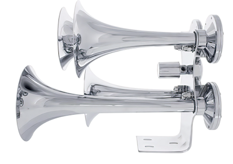 4 Trumpet Chrome Train Horn