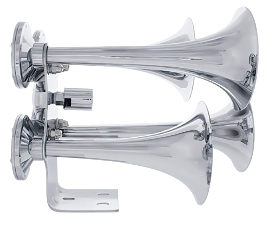 4 Trumpet Chrome Train Horn