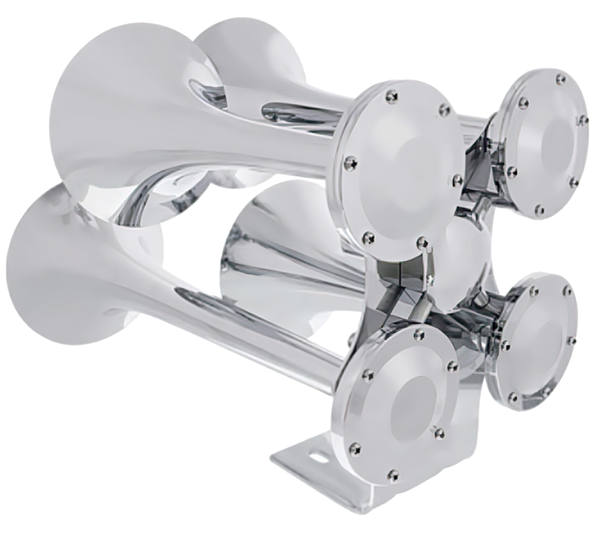 4 Trumpet Chrome Train Horn