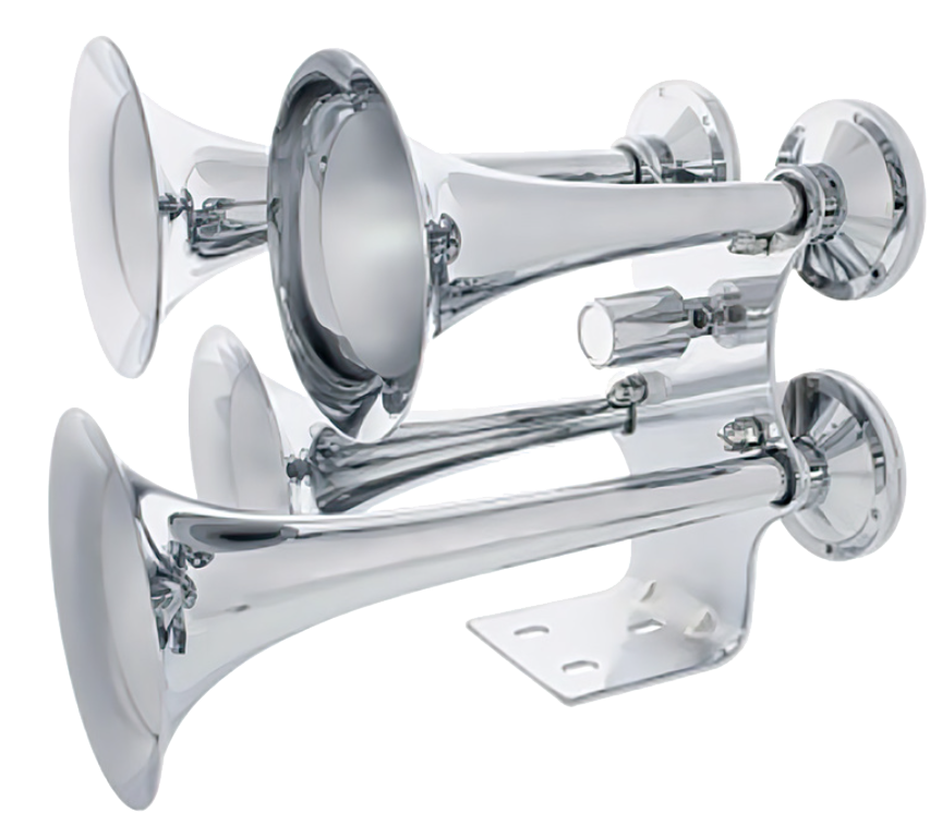 4 Trumpet Chrome Train Horn