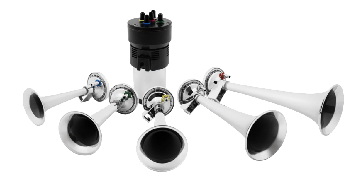 Dixie Air Chrome Horn Kit
