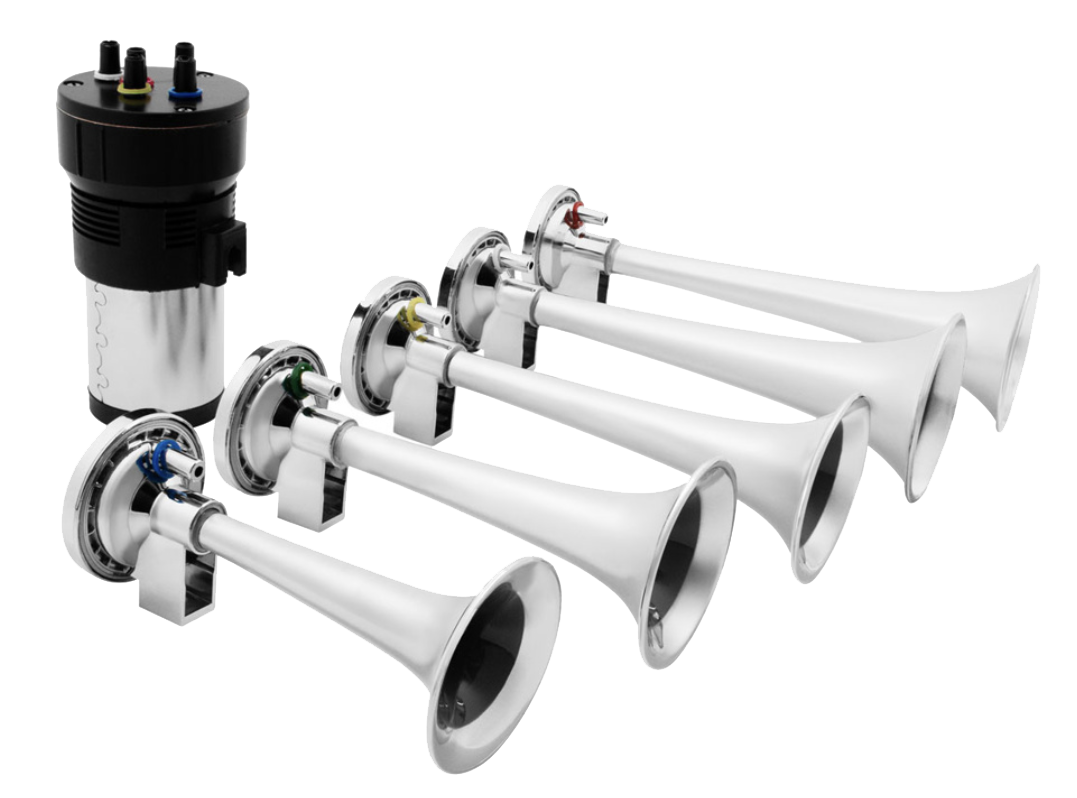 Dixie Air Chrome Horn Kit