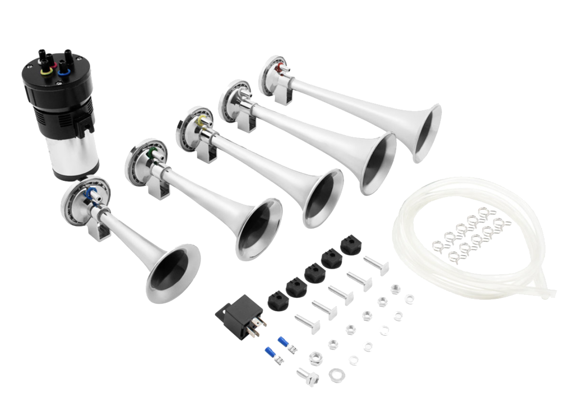 Dixie Air Chrome Horn Kit