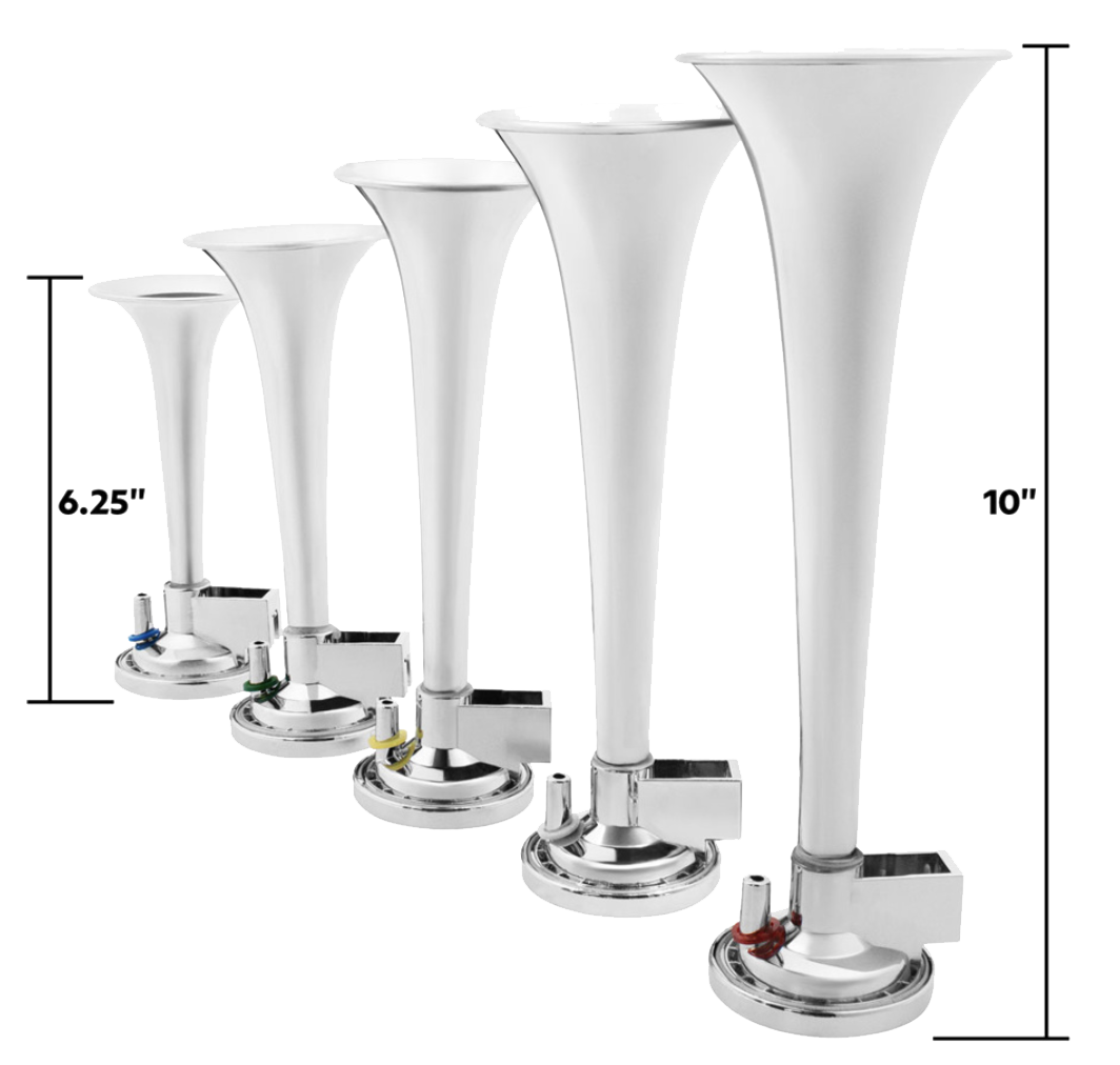 Dixie Air Chrome Horn Kit