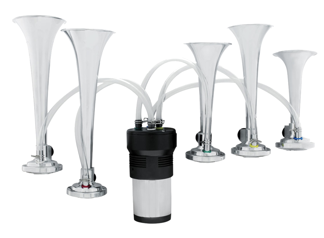 Dixie Air Chrome Horn Kit