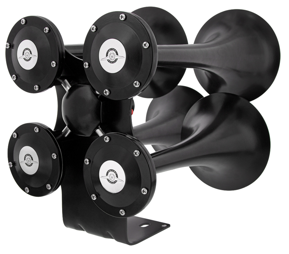 4 Trumpet Black Train Horn