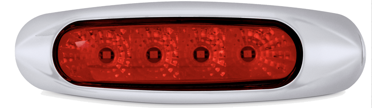 5.75 Inch Clearance Marker Spyder Lights With 4 LEDs - HD Truck Source