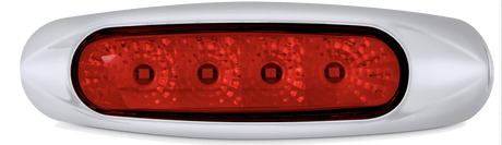 5.75 Inch Clearance Marker Spyder Lights With 4 LEDs - HD Truck Source