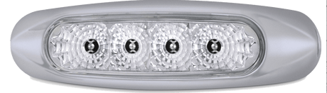5.75 Inch Clearance Marker Spyder Lights With 4 LEDs - HD Truck Source
