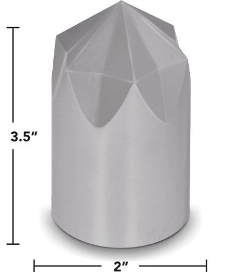 6 Point Star 33mm Push - On Chrome Lug Nut Cover - HD Truck Source