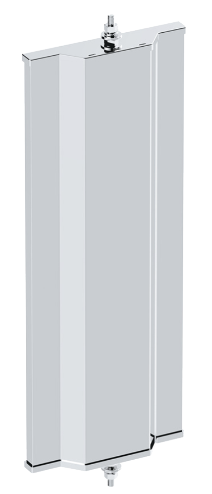 West Coast - 6" X 16" 430 Stainless Steel With Convex Lower Mirror