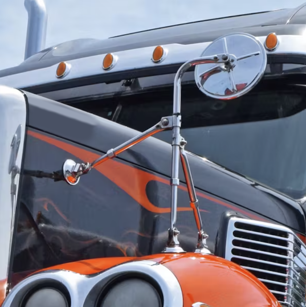 Convex - 8.5 Inch Mirror With Stainless Tripod Fender Bracket